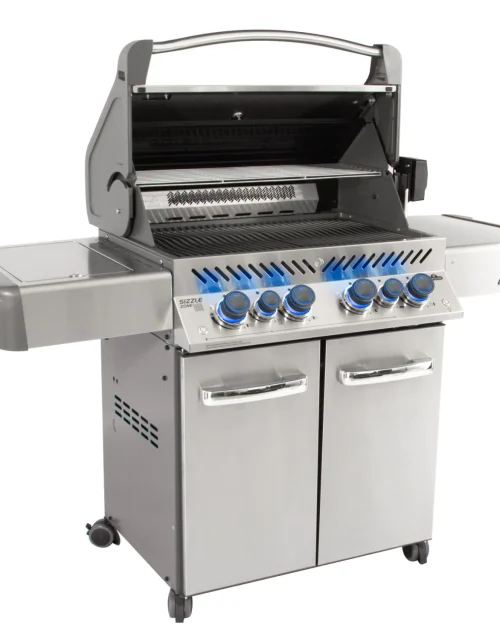 Napoleon Prestige 500 Gas Grill W/ Infrared Rear Burner, Infrared Side Burner & Rotisserie Kit